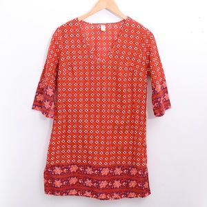 College Football Dress Orange Purple Shift Dress Clemson Small